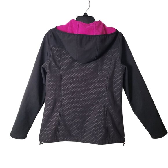 New Balance Womens Medium Black & Pink Softshell Jacket - Picture 3 of 10